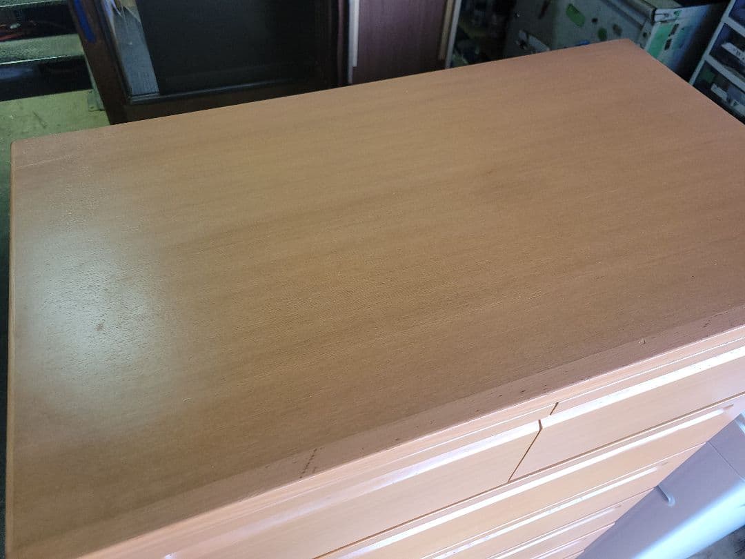 【天然木】協和木工 7段 チェスト 箪笥 天然木 ウレタン塗装 幅813mm