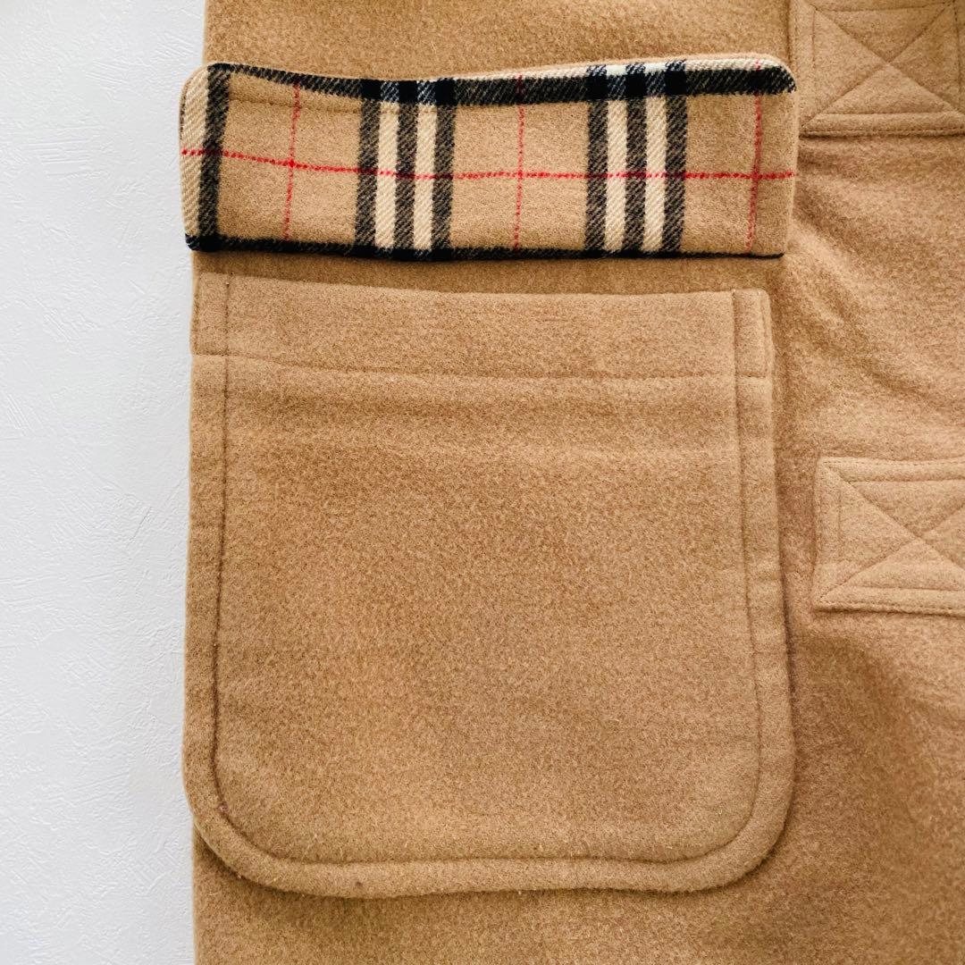 2505A 美品バーバリーロンドン ダッフルコート裏地ノバチェック ロング 40