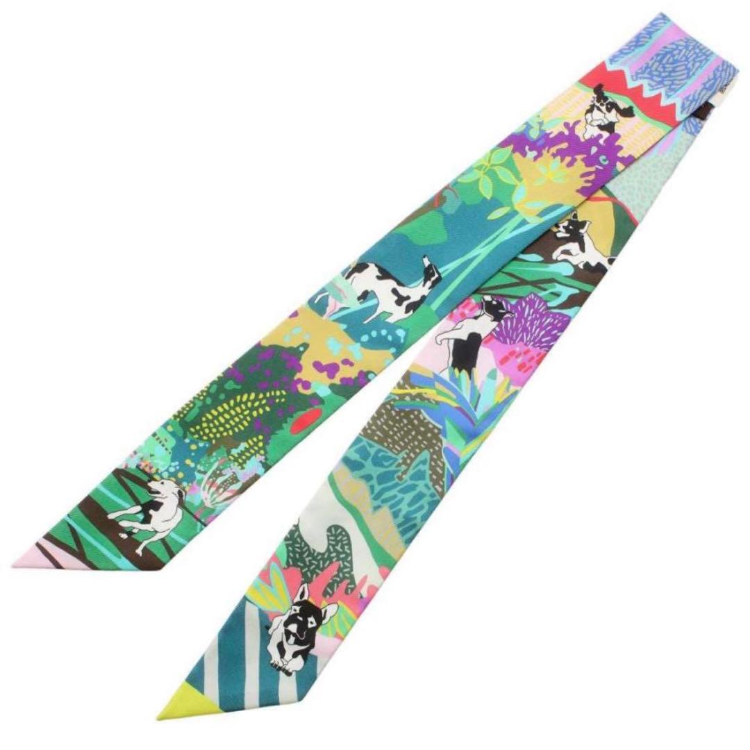 HERMES エルメス ツイリー EN LIBERTE ! 犬　ドッグ　自由に