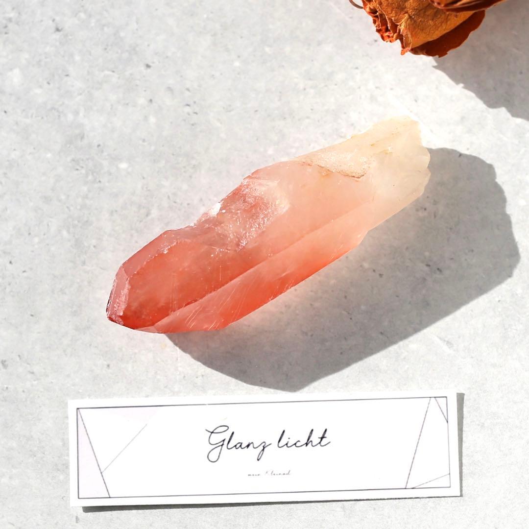 ディープピンクレムリアンシード 天然石 水晶 鉱物 一点物 クォーツ クリスタル