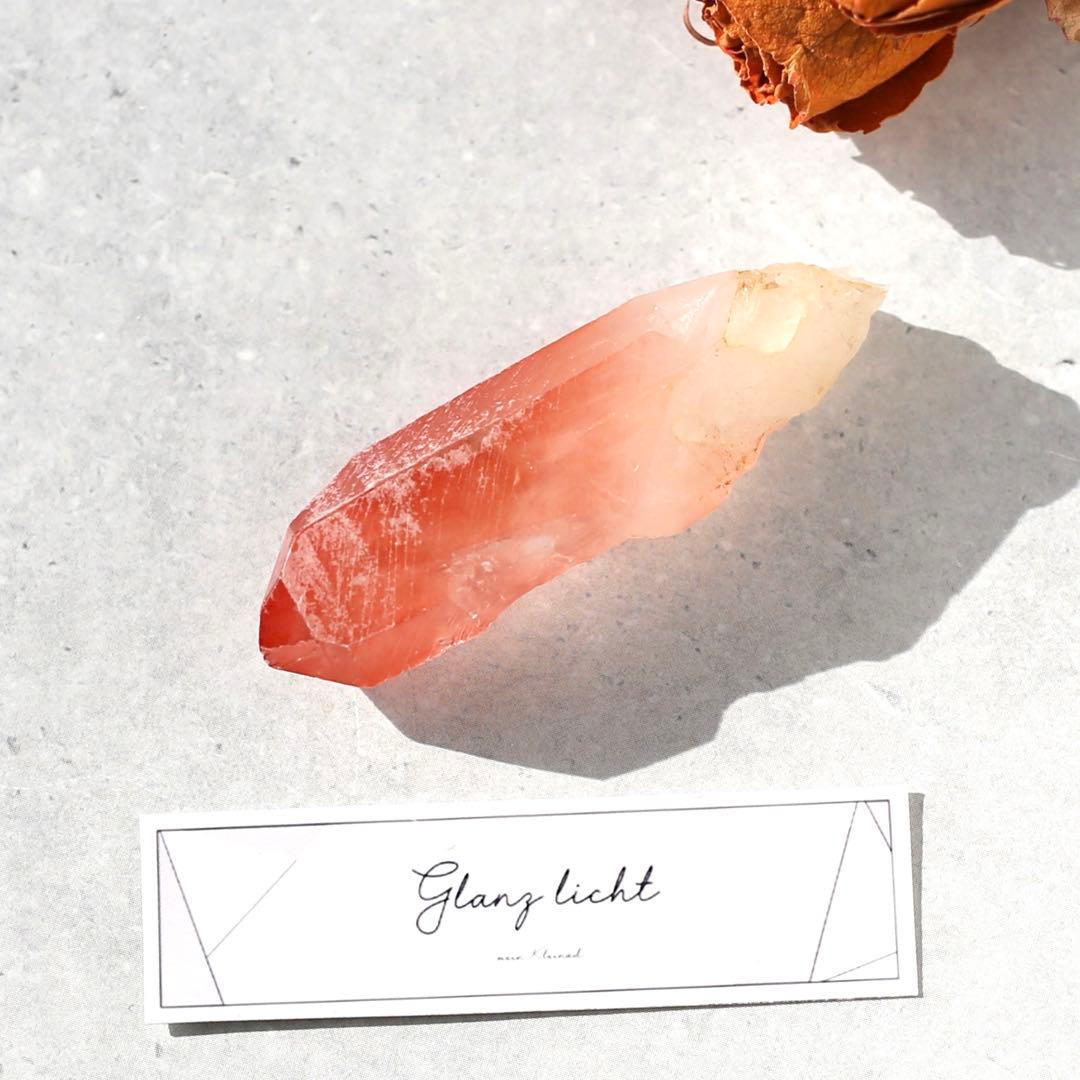 ディープピンクレムリアンシード 天然石 水晶 鉱物 一点物 クォーツ クリスタル