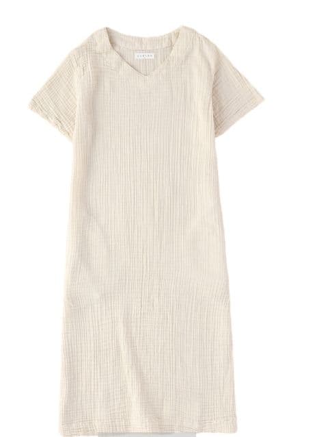 ★最終値下げ★ウチノ クレープガーゼ レディス Vネックワンピース