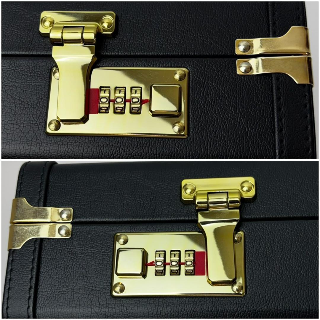 未使用　レザー張り　包丁ケース　八丁入　アタッシュケース　ダイヤルロック