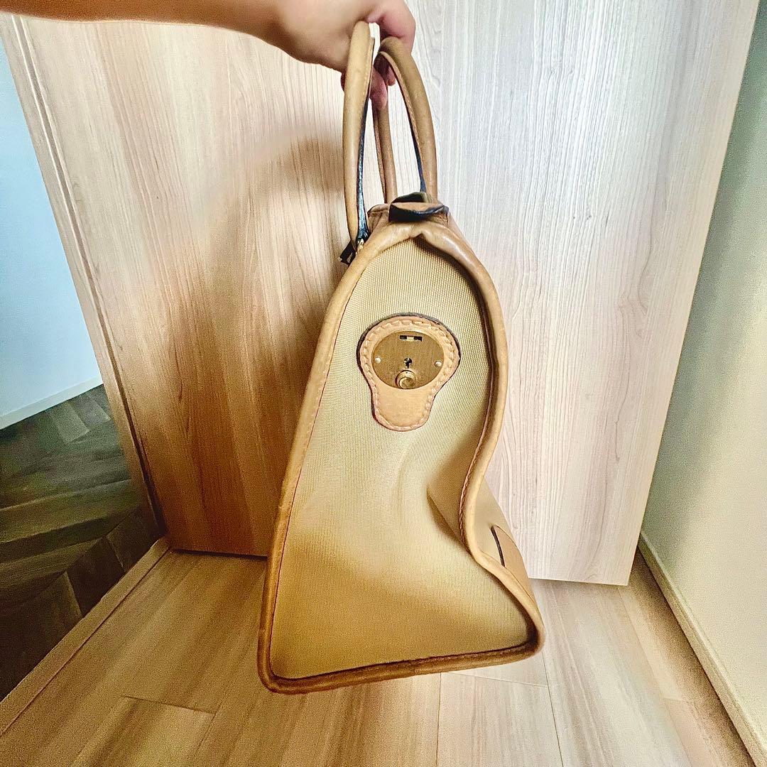 【オールドグッチ】Gucci ベージュ ボストンバッグ