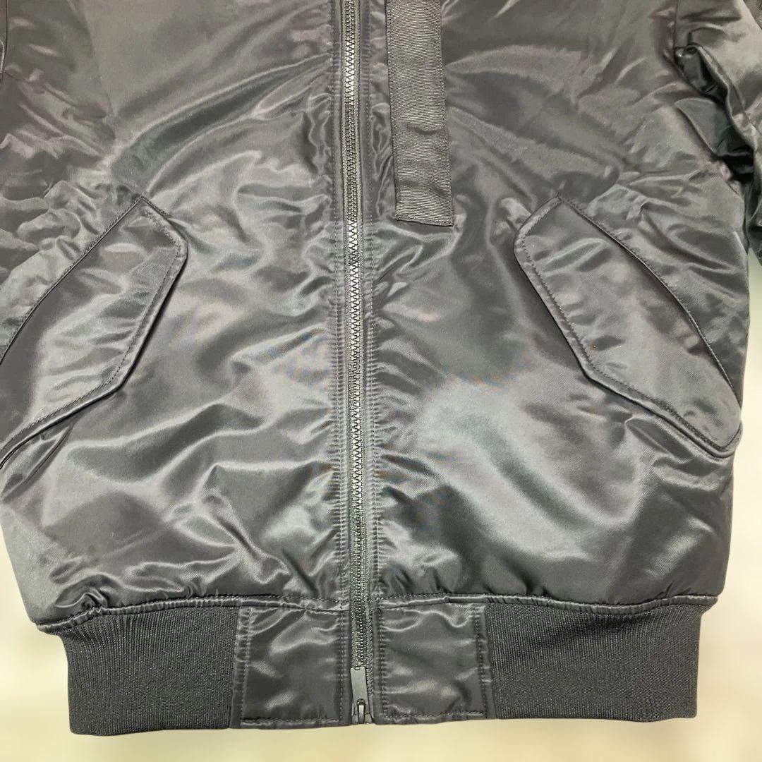 【美品】ユニクロ　UNIQLO ＋J オーバーサイズMA‐1ダウン　黒　XS