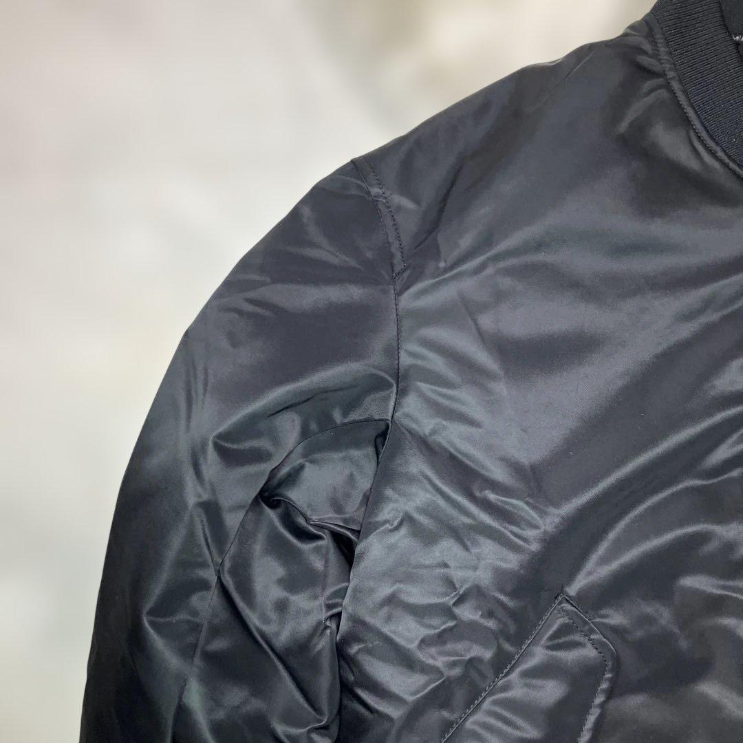 【美品】ユニクロ　UNIQLO ＋J オーバーサイズMA‐1ダウン　黒　XS