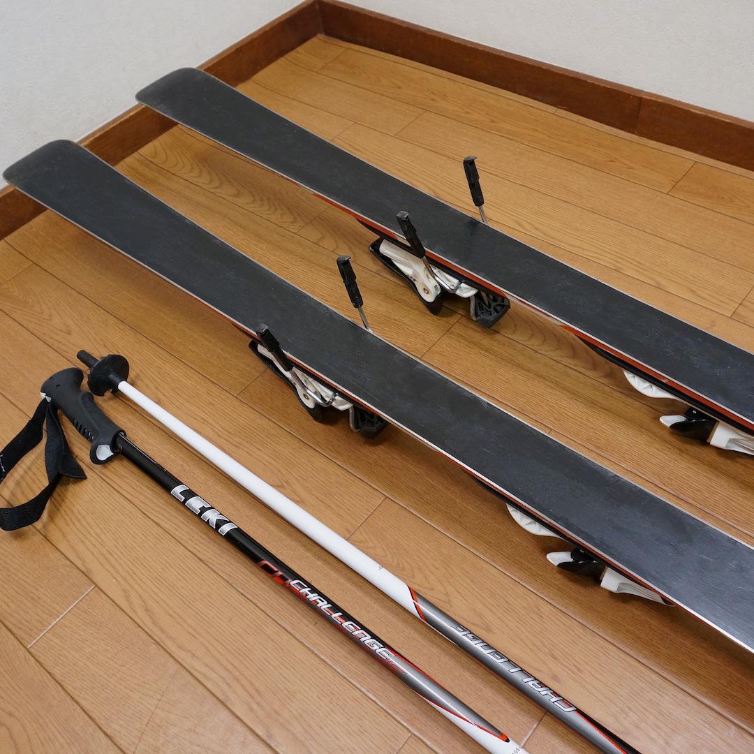 メンテ済 140cm靴26cm ROSSIGNOL中高生向きスキーセット おまけ