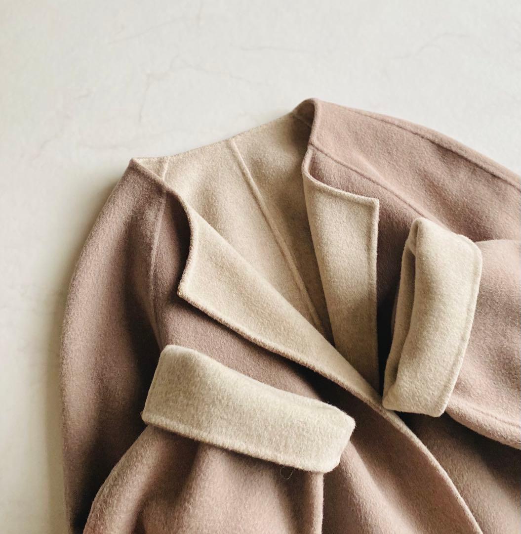 FRAMeWORK クルーネック リバーコート ゆったり オーバーサイズ