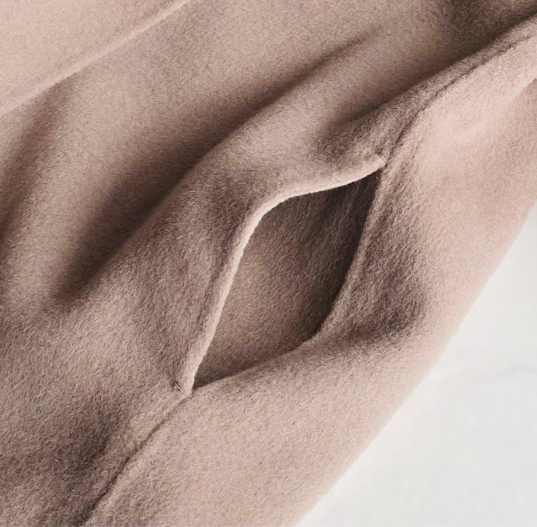 FRAMeWORK クルーネック リバーコート ゆったり オーバーサイズ