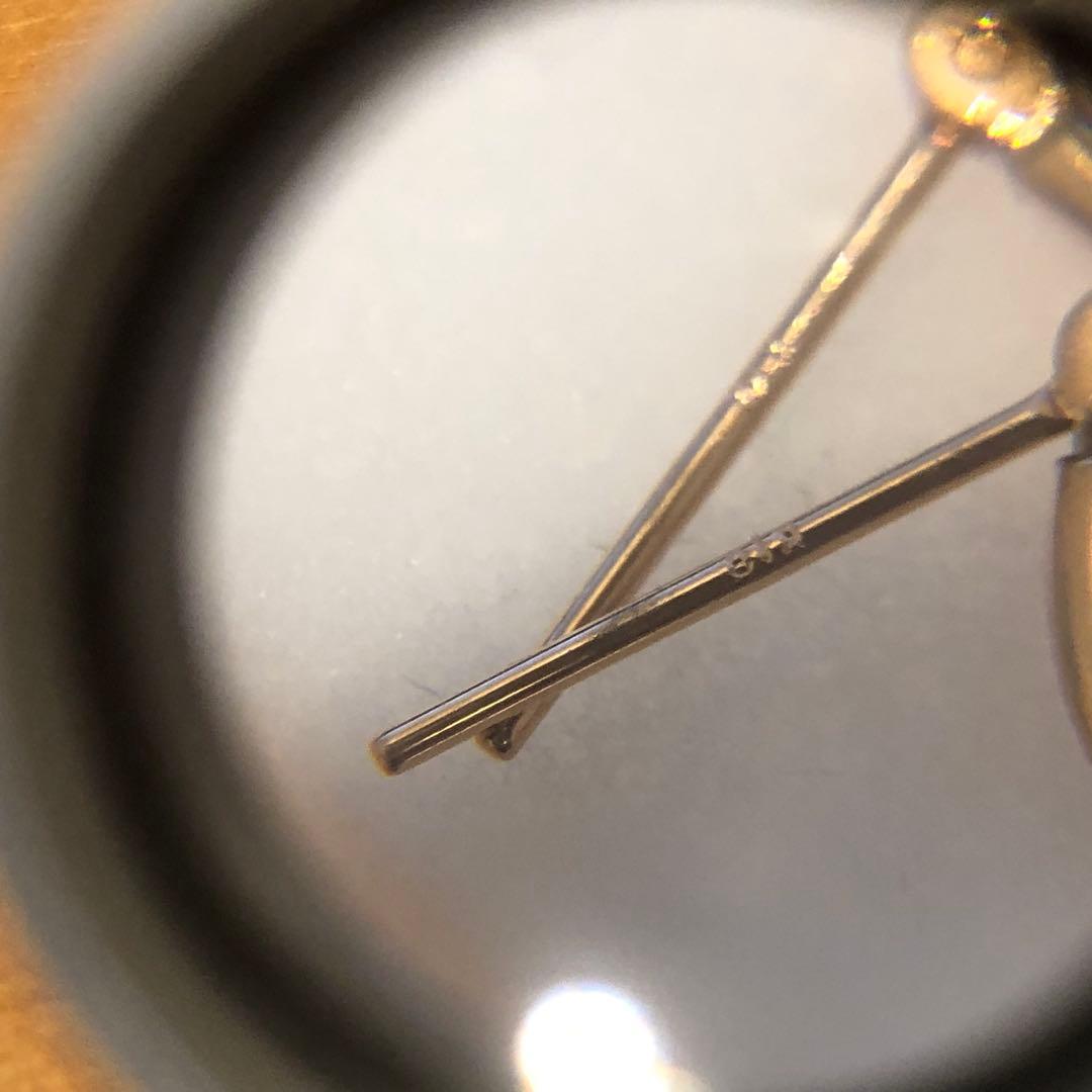 K18大きめハートフープゴールドピアス　135H2601