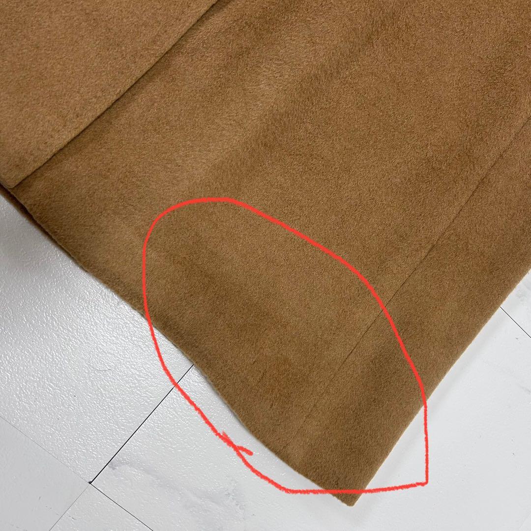 着丈110cm アクアスキュータム カシミヤ100 ダブル チェスターコート