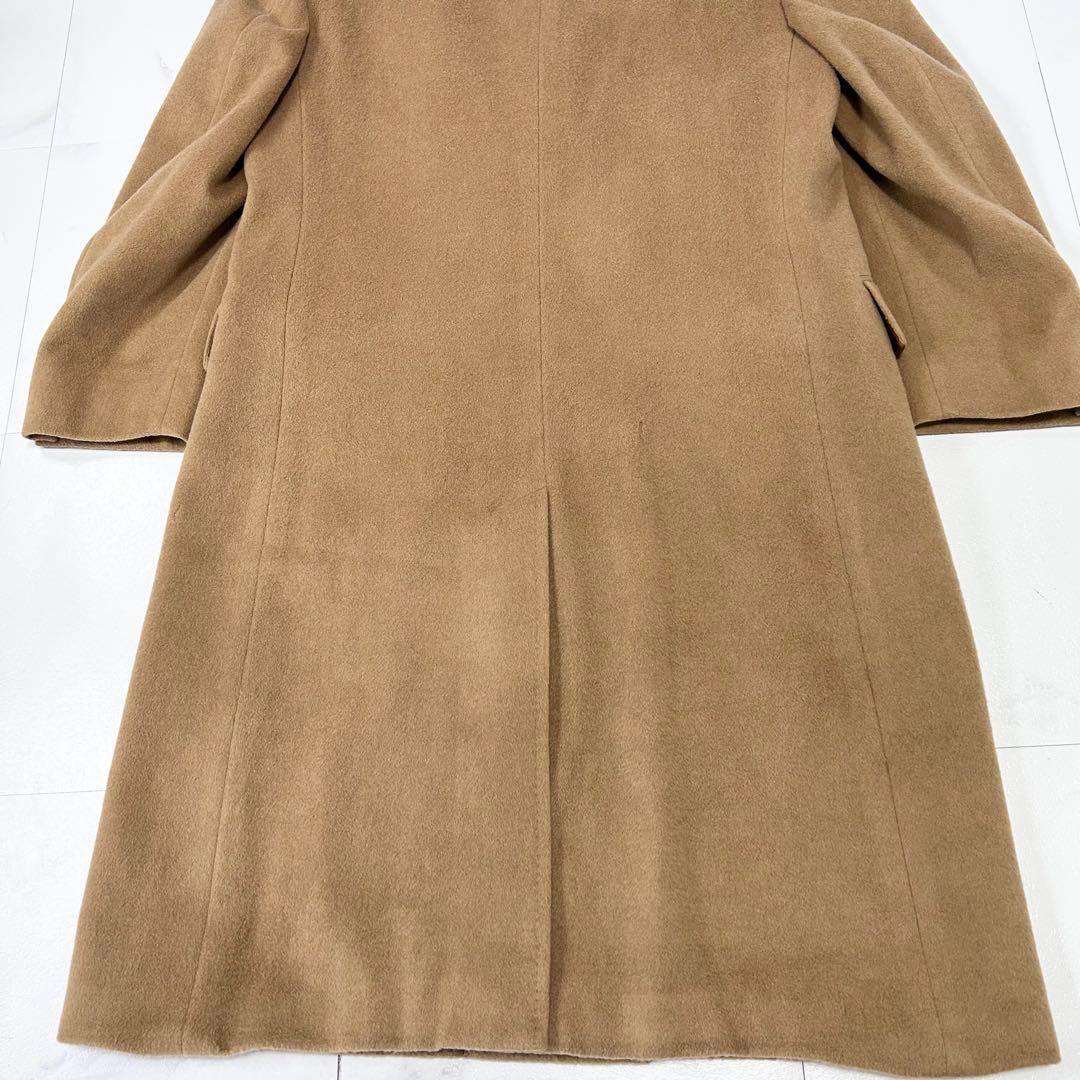 着丈110cm アクアスキュータム カシミヤ100 ダブル チェスターコート