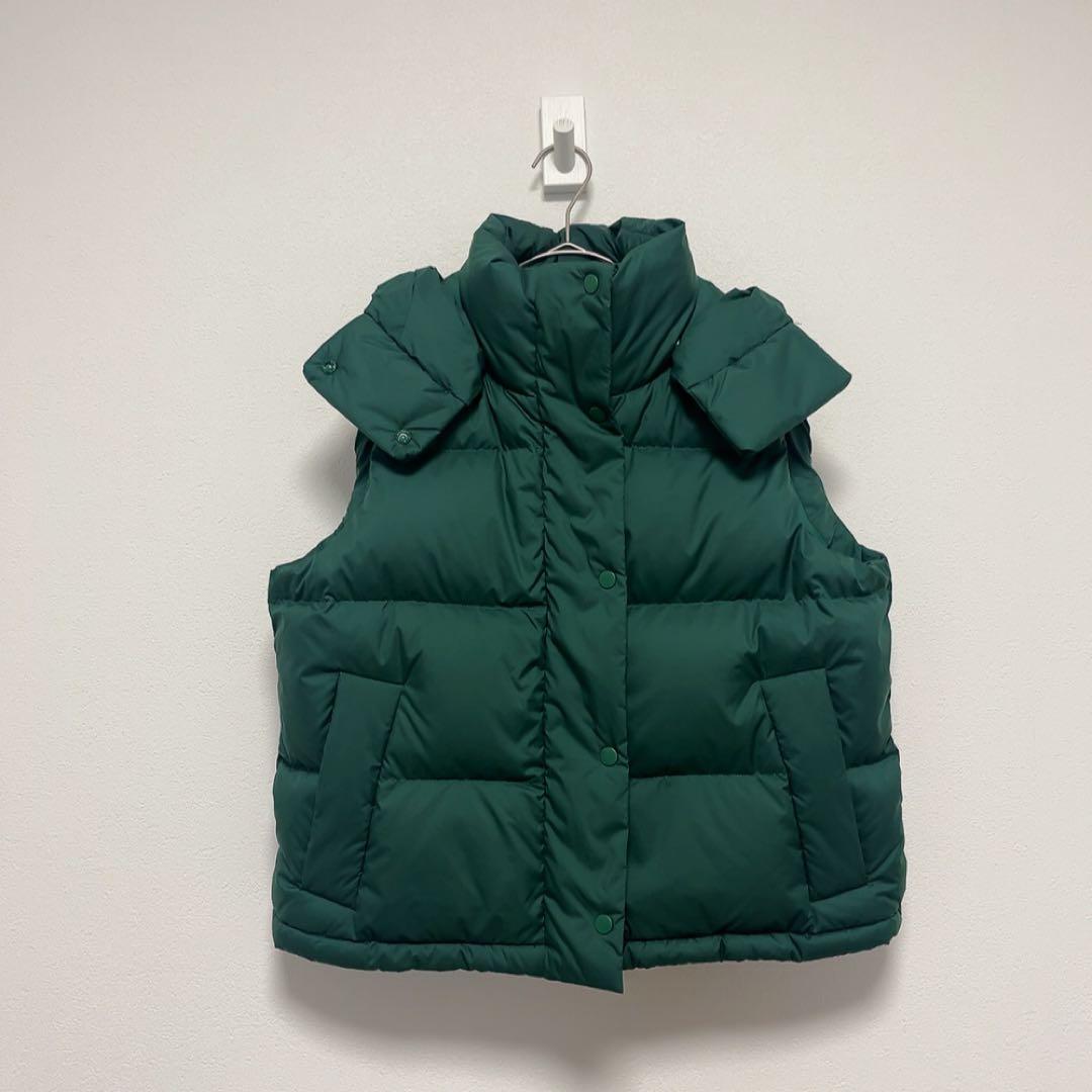 ルルレモン Wunder Puff Cropped ベスト サイズ4 グリーン