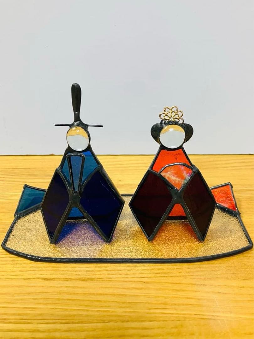 ステンドグラス　小さなお雛様