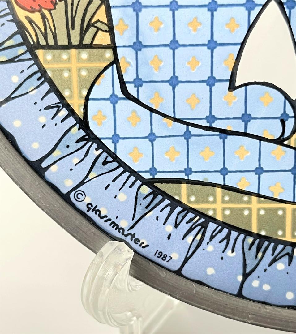 グラスマスターズ社 ステンドグラス 猫 大きなサイズ