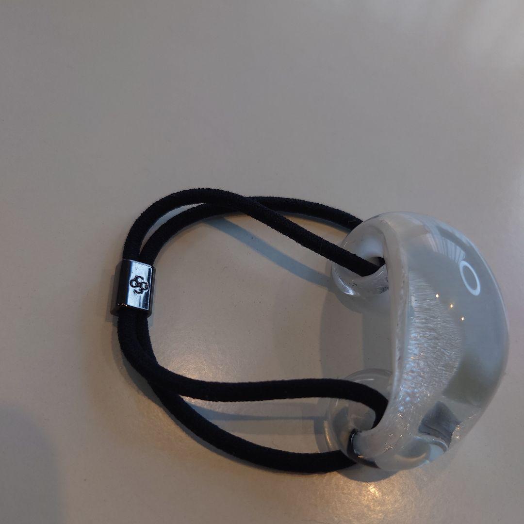 コレットマルーフ ガラス製ヘアゴム ホワイト