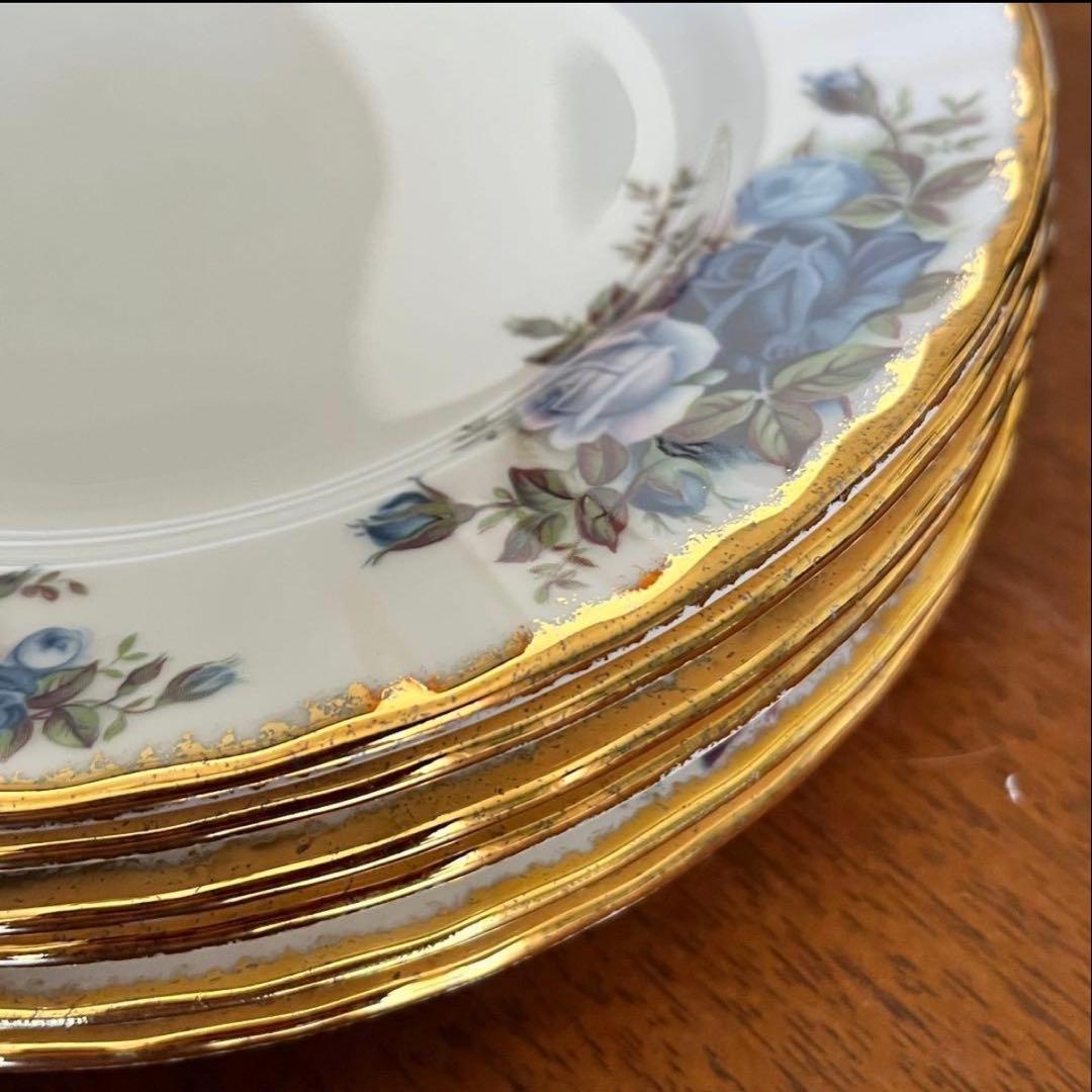 【美品】英国製　ロイヤルアルバート★ムーンライトローズ★ケーキ皿　3枚