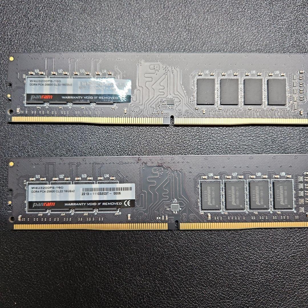 CFD W4U3200PS-16G DDR4-3200 2枚