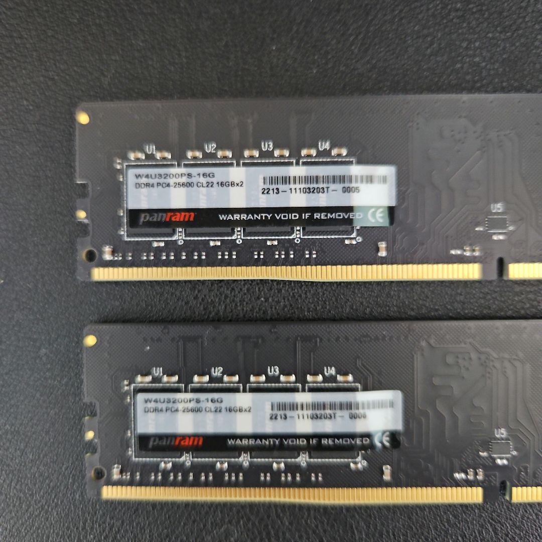 CFD W4U3200PS-16G DDR4-3200 2枚