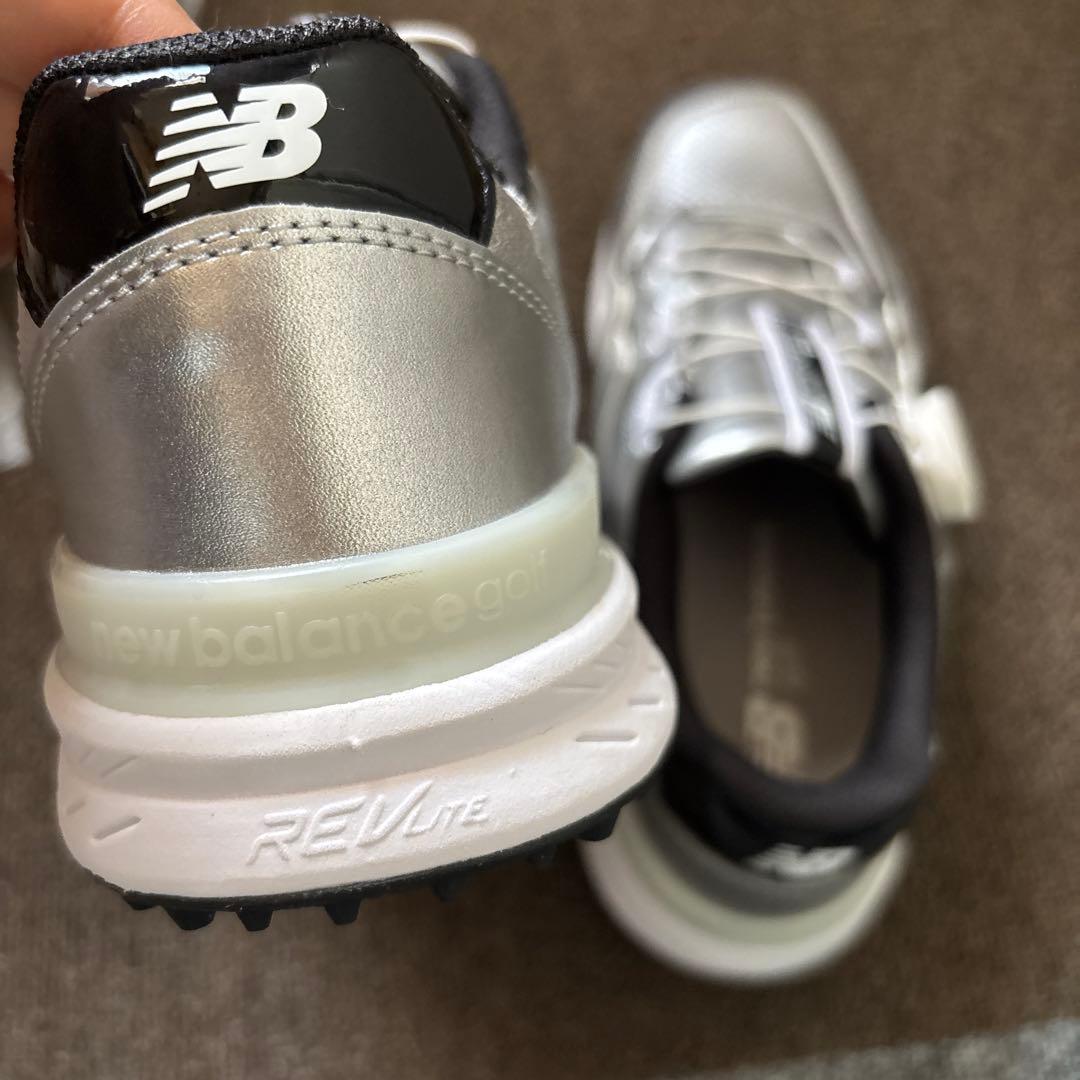 New Balance WGBS996Z シルバー ゴルフシューズ　女性用　23
