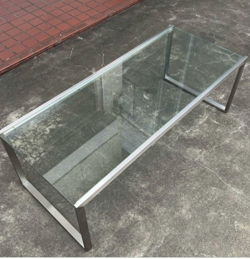 AIDEC アイデック ガラストップ リビングテーブル