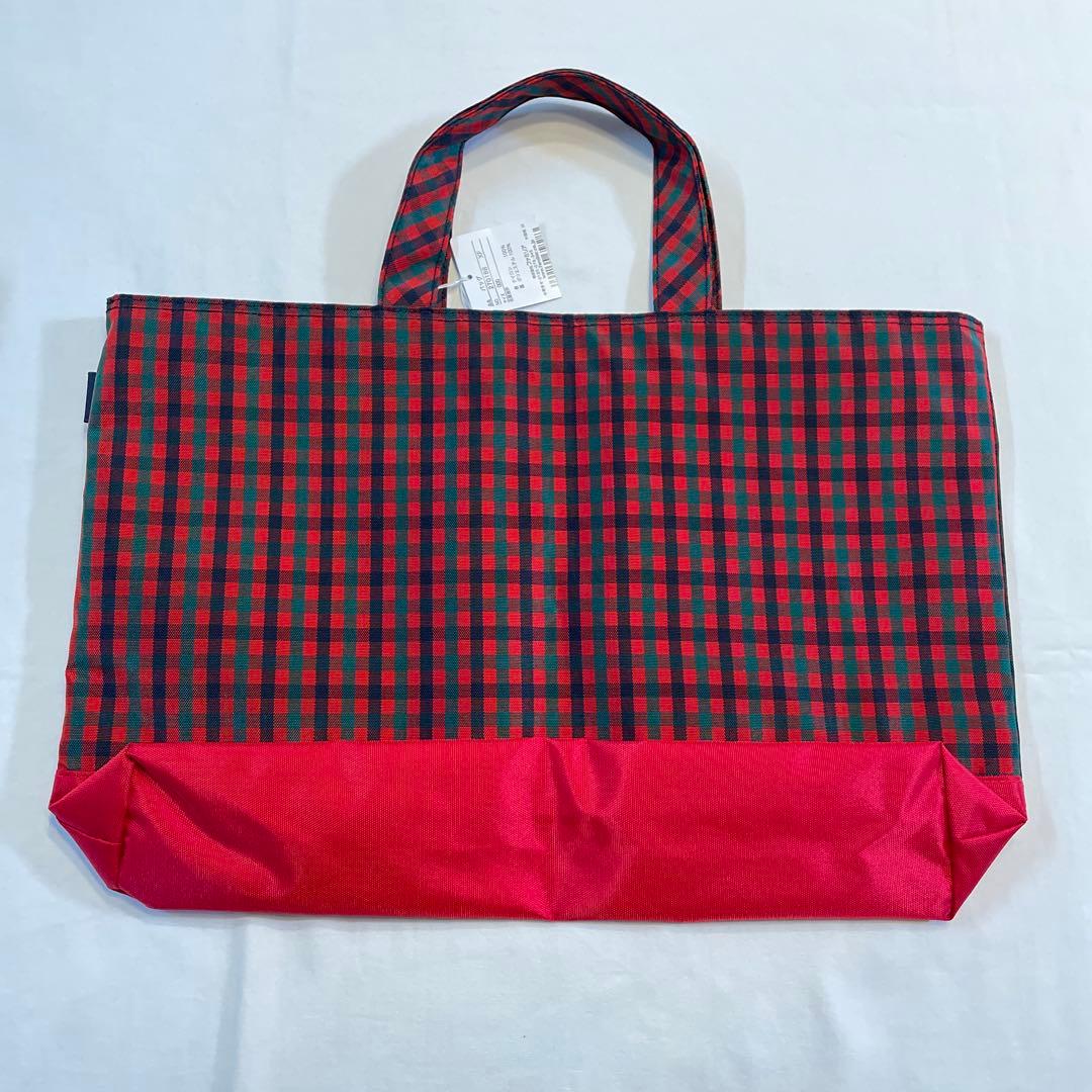 新品未使用 レッスンバッグ 廃盤 ファミリアチェック赤
