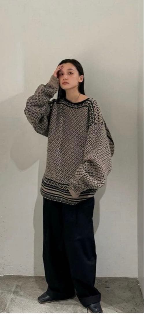 TODAYFUL ノルディック柄　ニットセーター