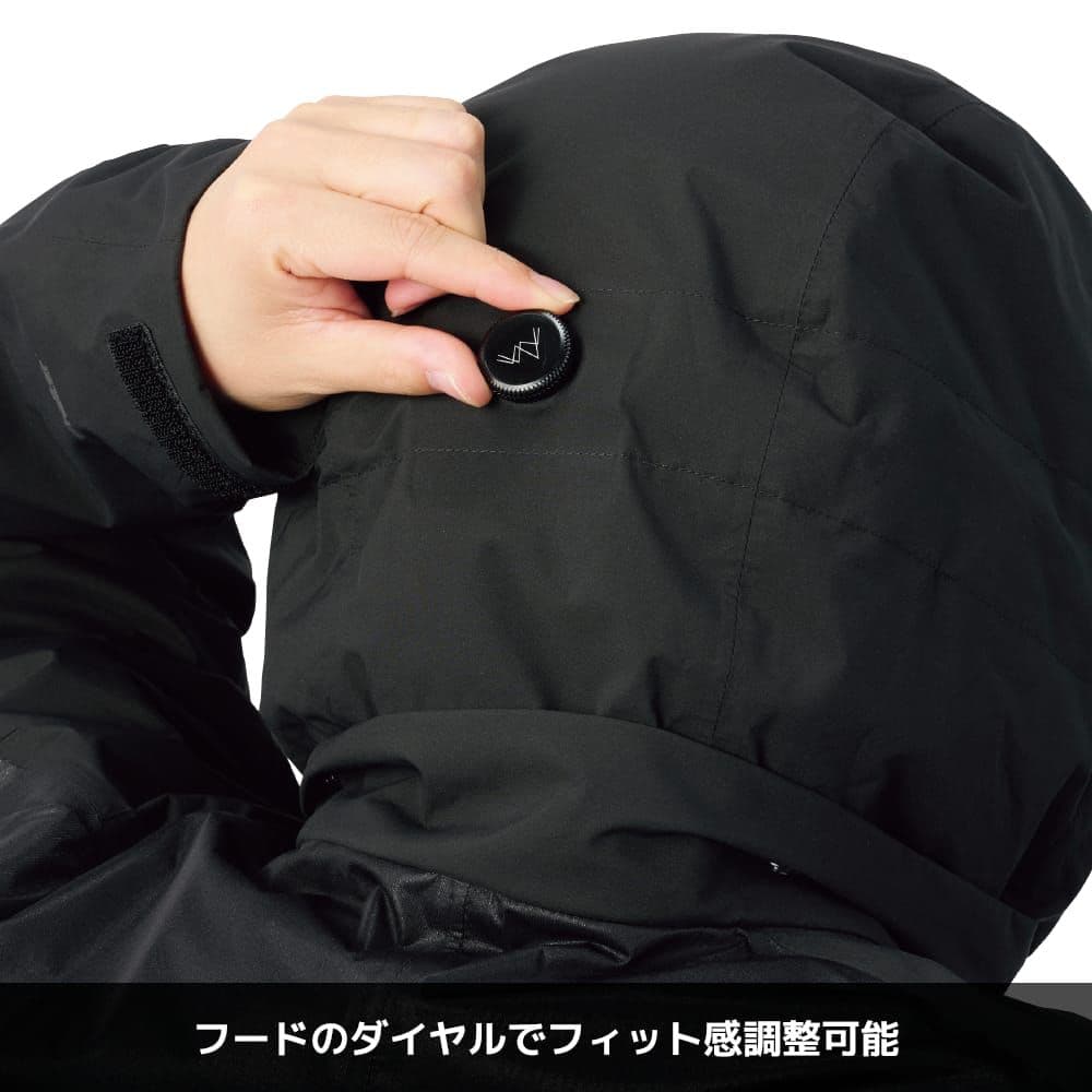 ワークマン Xシェルター(R)断熱βプレミアム超透湿防水防寒ジャケット 黒 3L