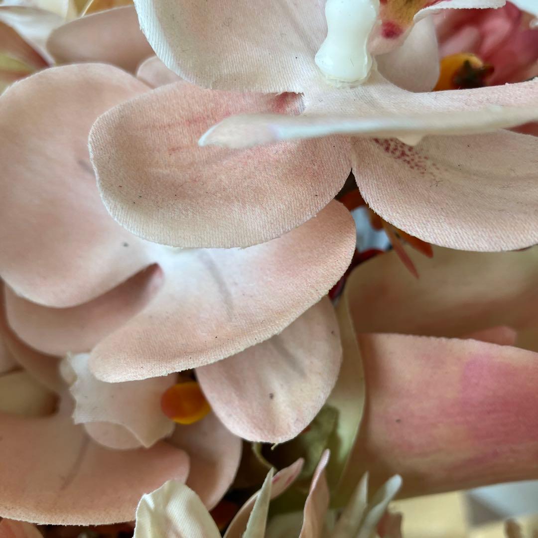 造花 ウェディングブーケ&ブートニアセット