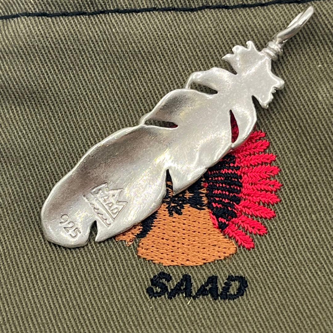 美品　サード　シルバー925 フェザー特大　68mm