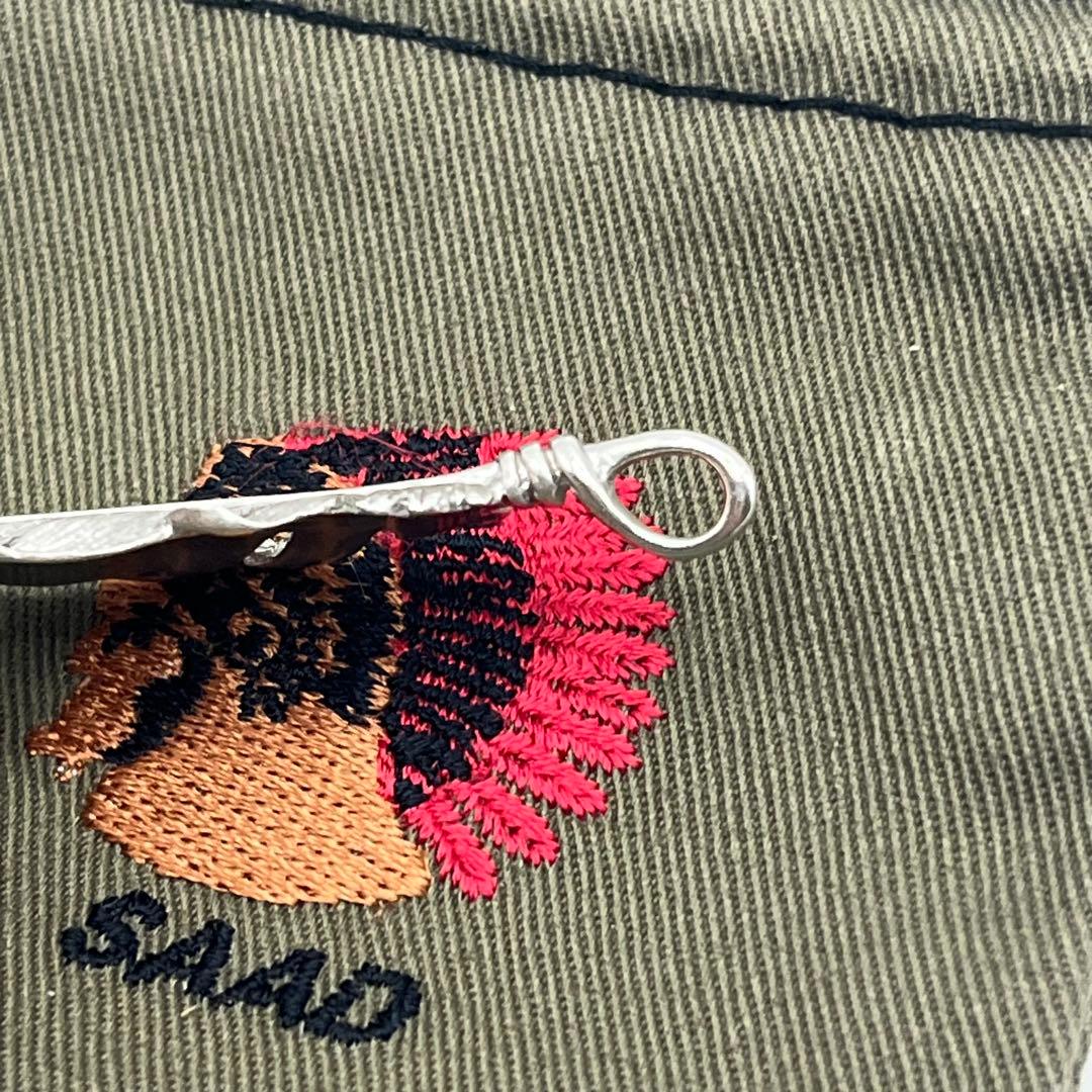 美品　サード　シルバー925 フェザー特大　68mm