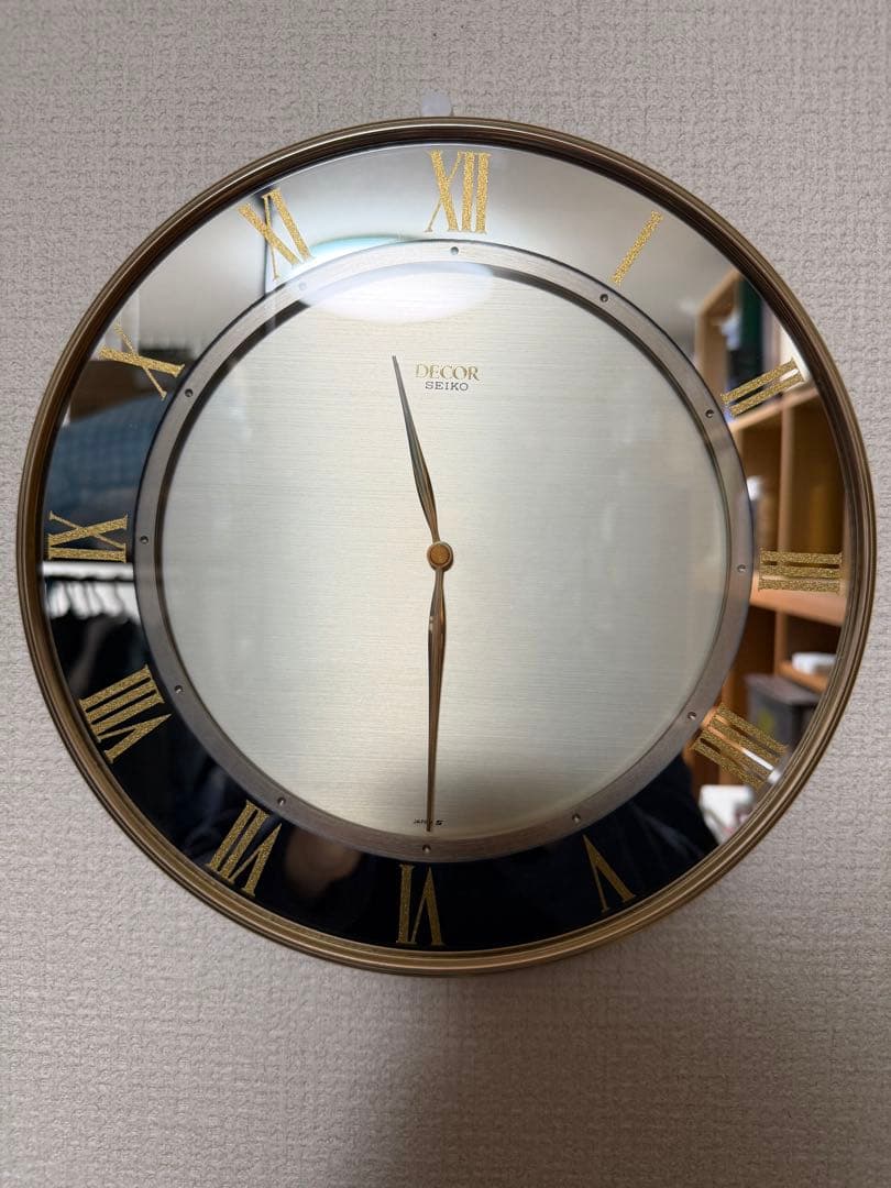 DECOR 掛時計 AS860G シルバーゴールド