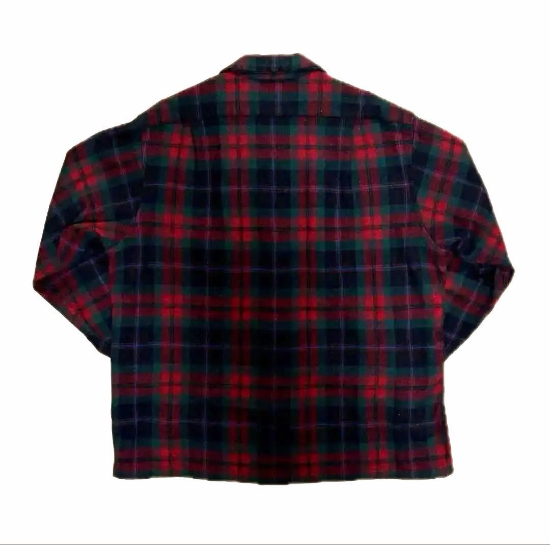 70s USA製 ペンドルトン ボードシャツ 開襟 赤系 ヴィンテージ