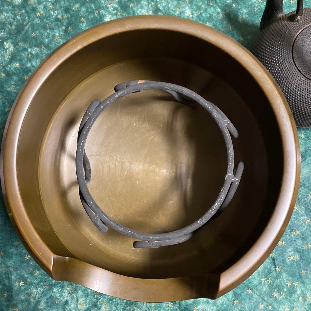 銅火鉢＆五徳＆鉄瓶