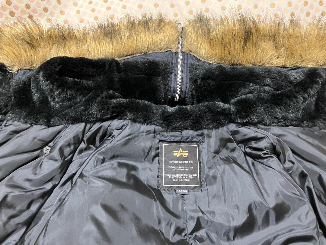 ALPHA アルファ N-2B フライトジャケット XL ブラック