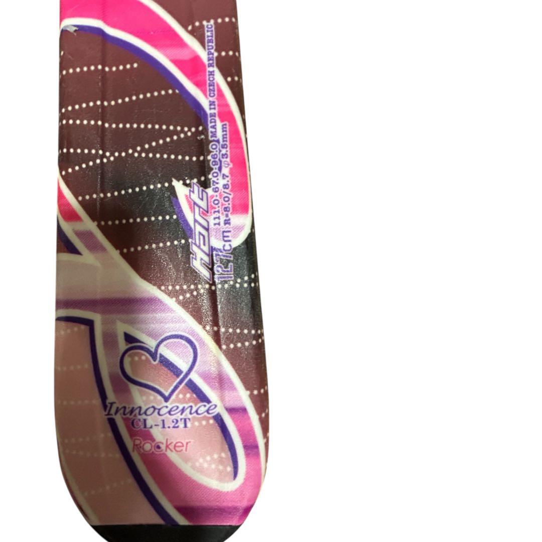 ジュニア　スキー板　ビンディング　ブーツ　ストック　4点セット