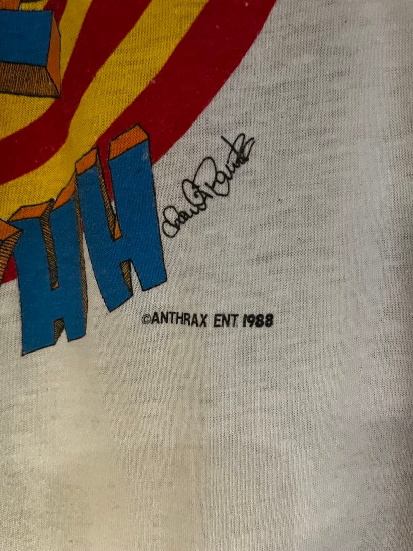 ベンツANTHRAX 1988ツアーTシャツ