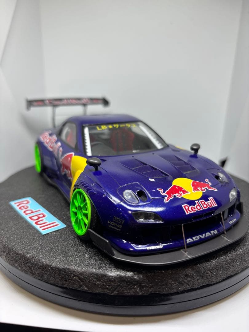 プラモデル完成品　アオシマ RX-7 RE雨宮　FD3S 改　1/24 D1GP