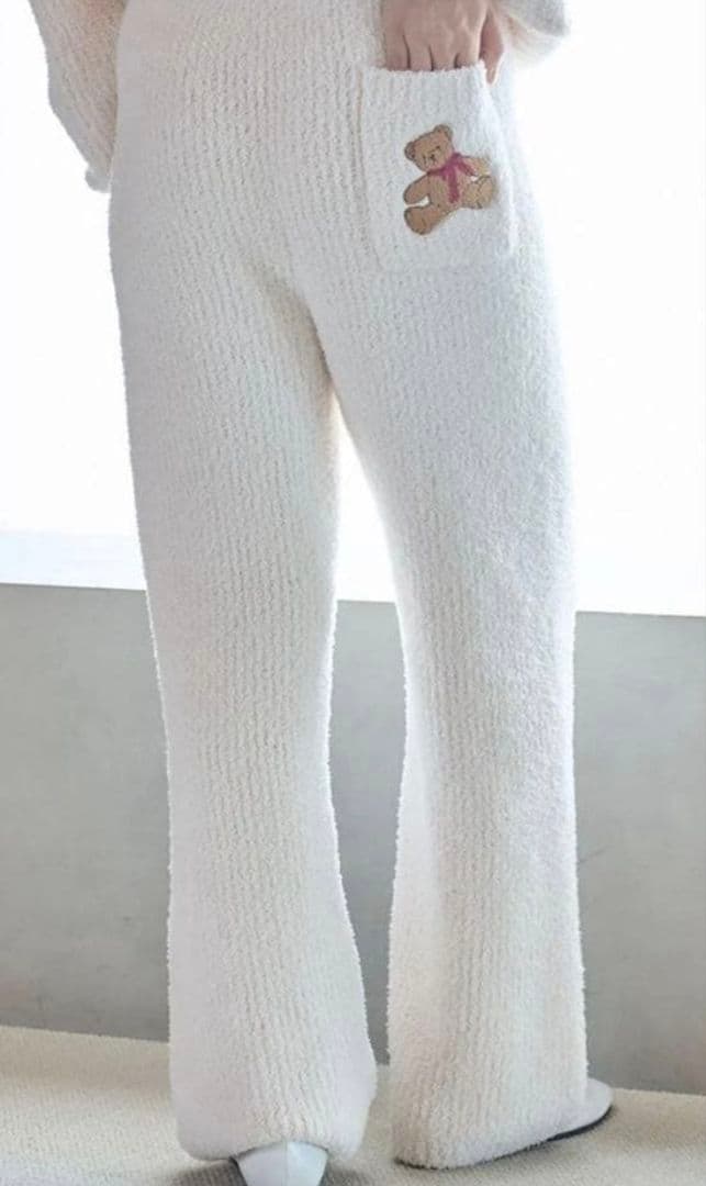 ジェラートピケ さがらベア柄プルオーバー+ロングパンツセット