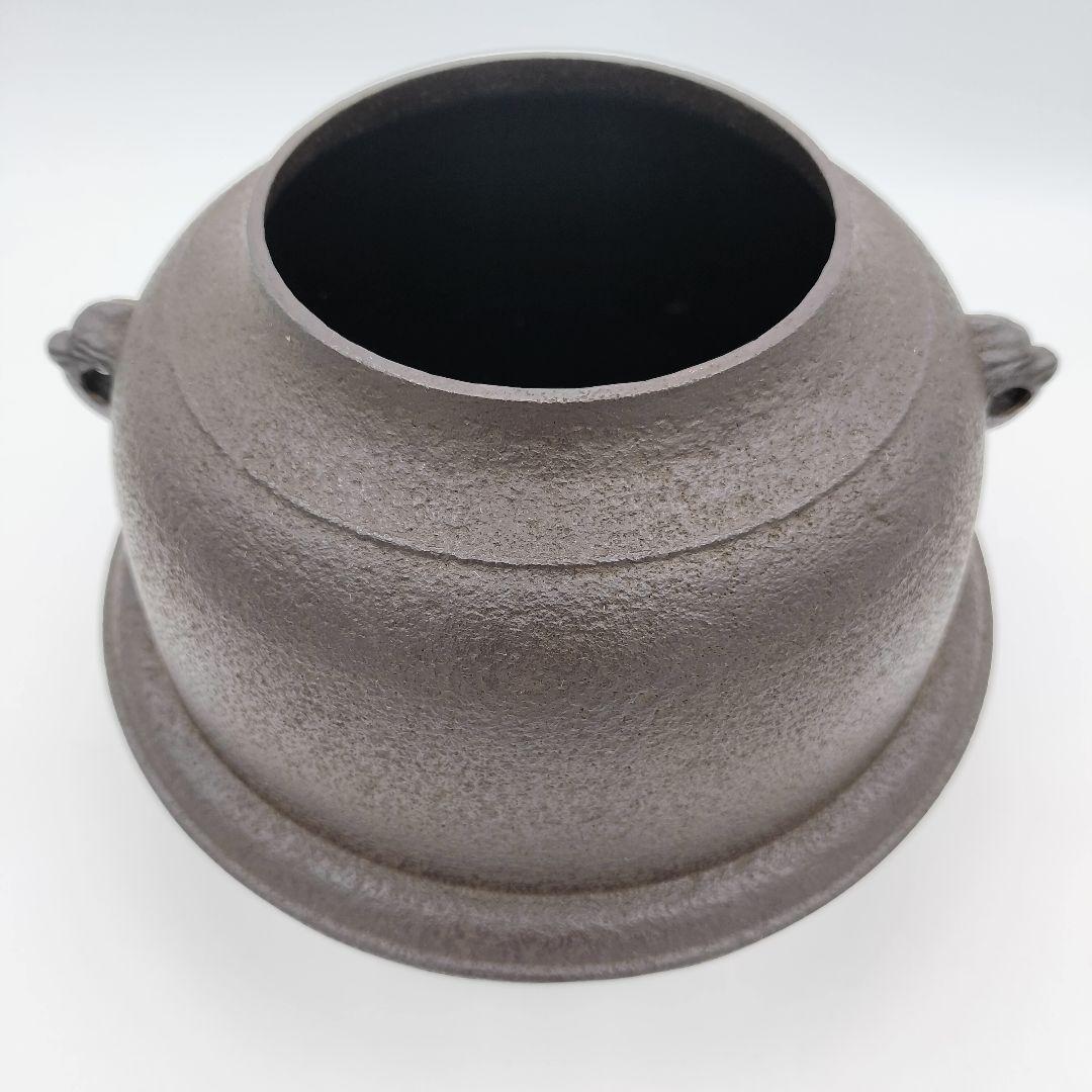 a91 朝鮮風炉　清光 茶道具 古物　釜　風炉釜　切合