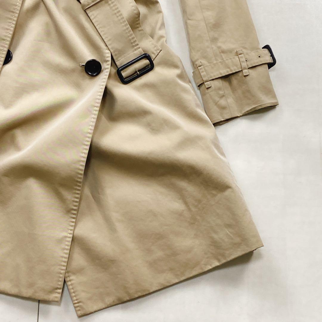 美品 貴重4way 襟裏メガチェック バーバリーロンドン フォックスファー