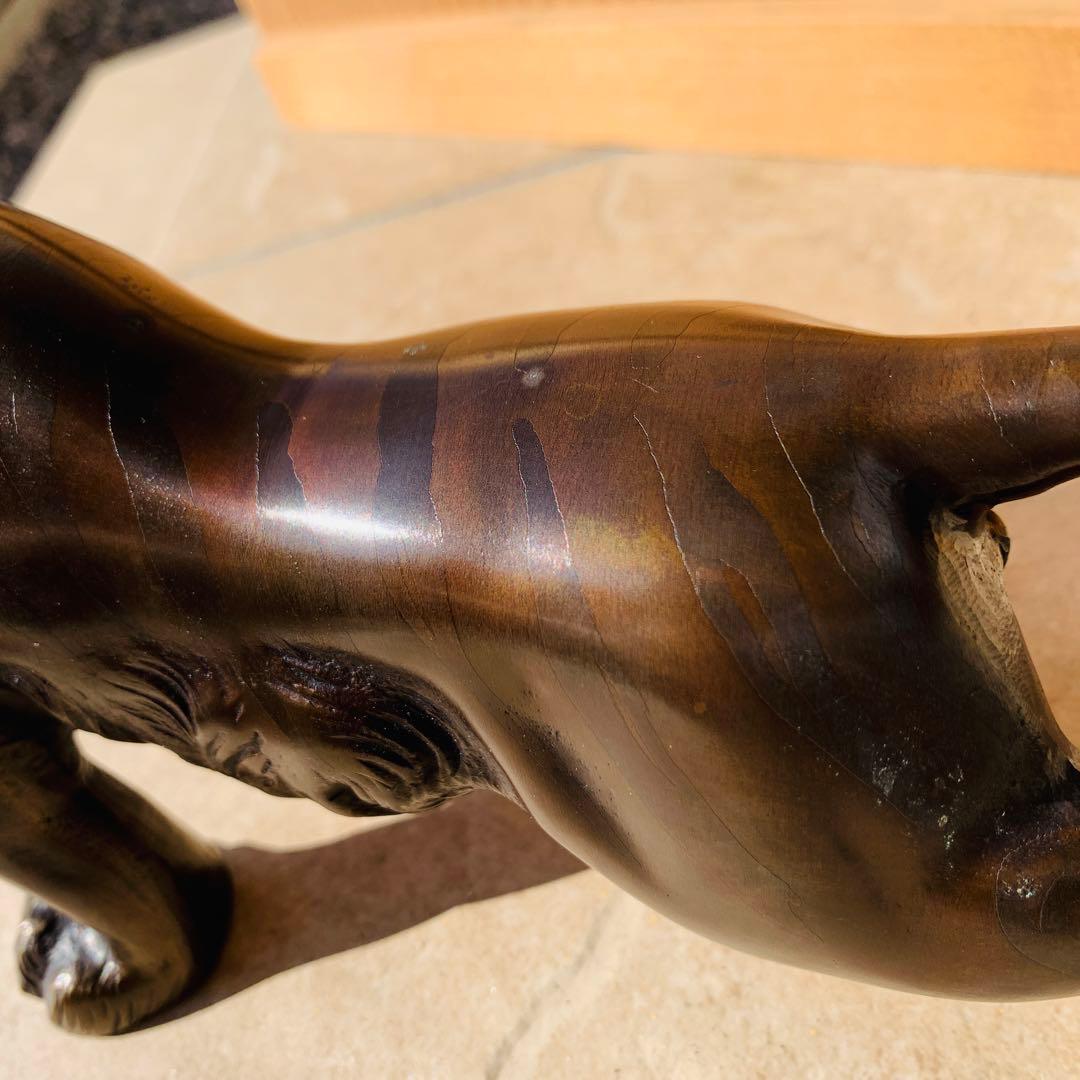 【金属工芸品】新品 干支福寅 置物 鋳銅製 村田宏作 高岡銅器