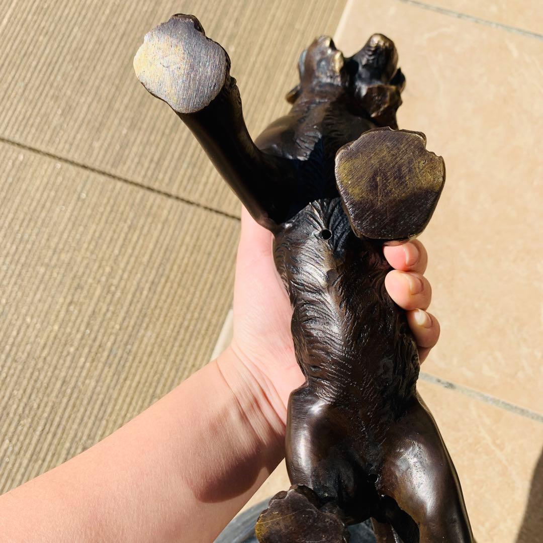 【金属工芸品】新品 干支福寅 置物 鋳銅製 村田宏作 高岡銅器