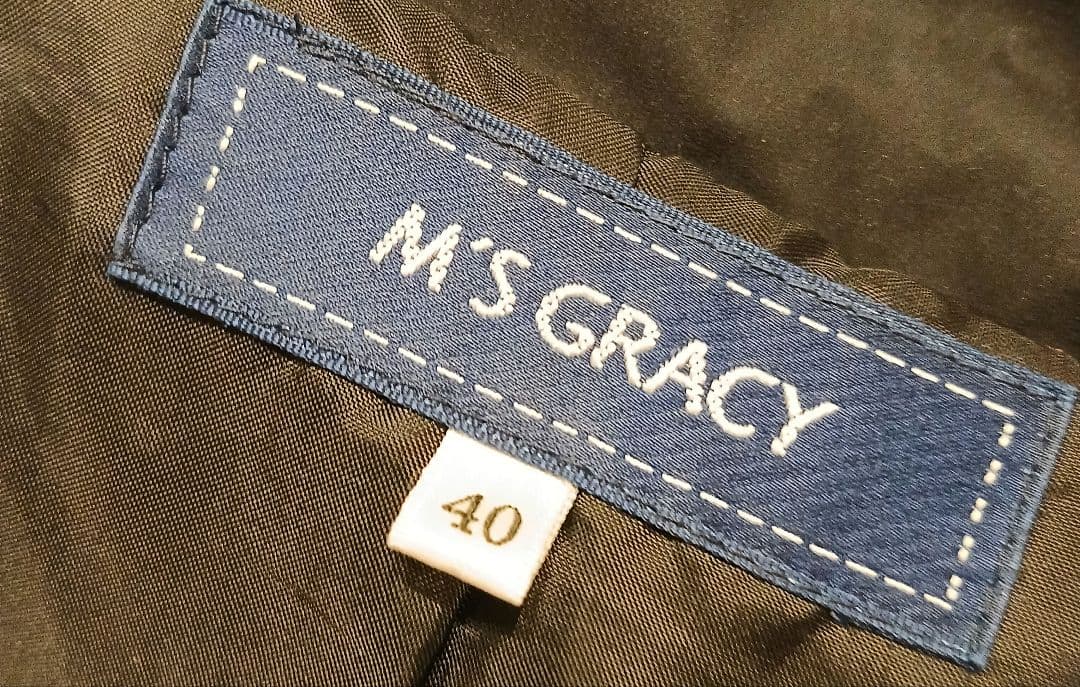 【難あり】M'S GRACY 黒 ダウンジャケット フード付き　40サイズ(L)