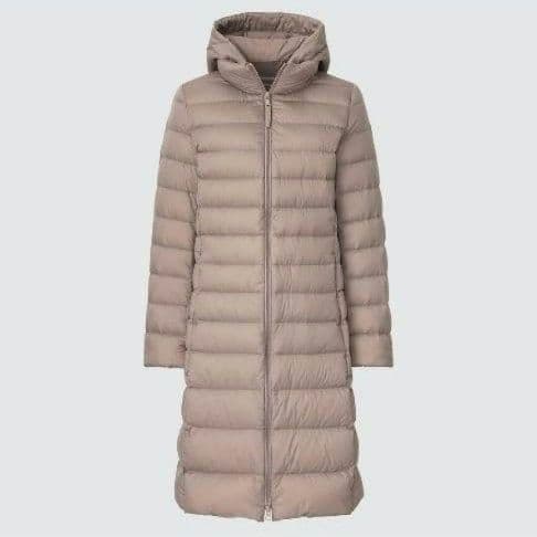 ユニクロ　 ウルトラライトダウンフーデットコート　 Мサイズ　 ベージュ　美品