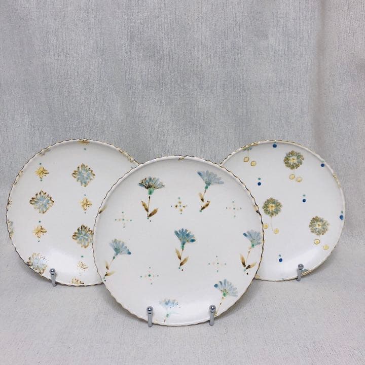 矢島操　作家　大皿　器　食器三点セット