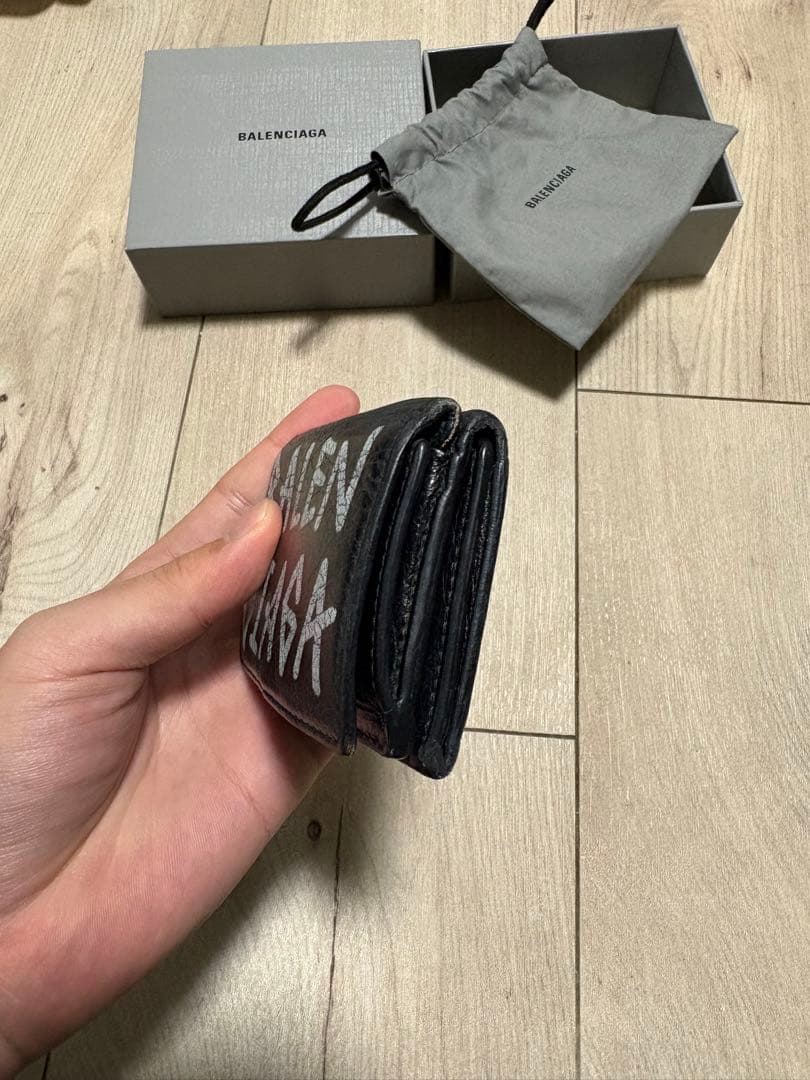 【製造番号あり】BALENCIAGA バレンシアガ 3つ折り財布