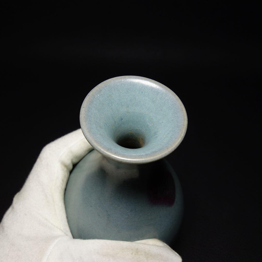宋代　窯　陶磁器　コレクション品 紫色斑模様 花瓶