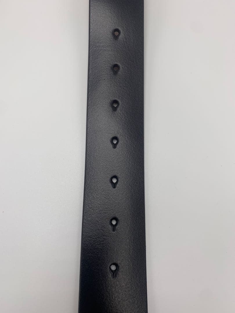【美品】グッチ　GUCCI ダブルGロゴ ブラックレザーベルト　メンズ