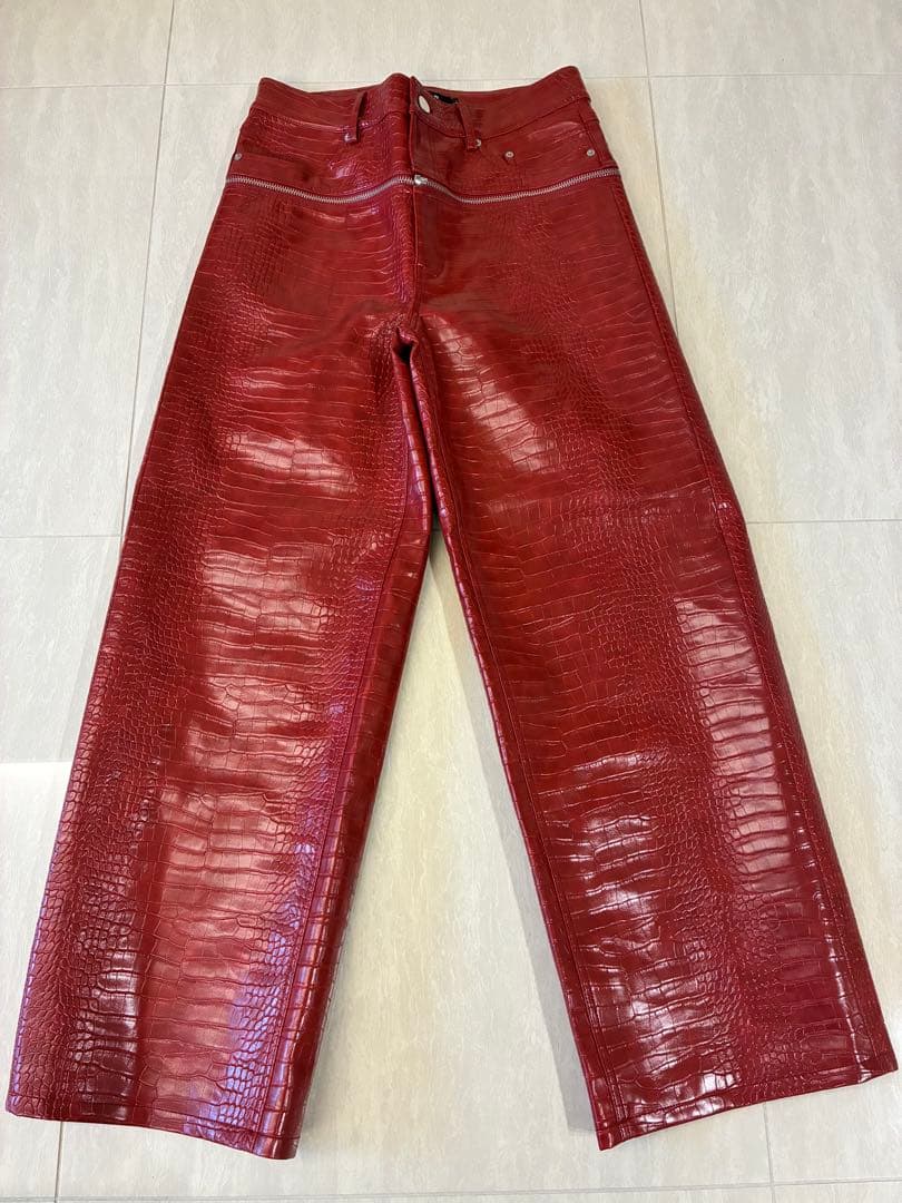 GOAR クロコレザーパンツ　新品　激レア品